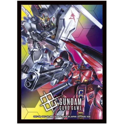 Gundam Official Card Sleeves 02 – Nu Gundam vs Sazabi (English)