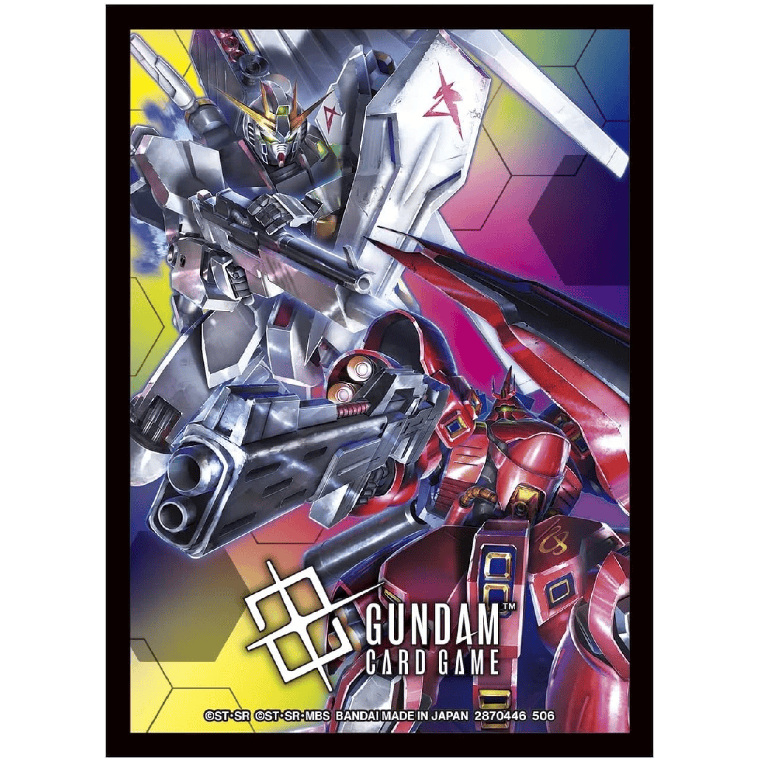 Gundam Official Card Sleeves 02 – Nu Gundam vs Sazabi (English)