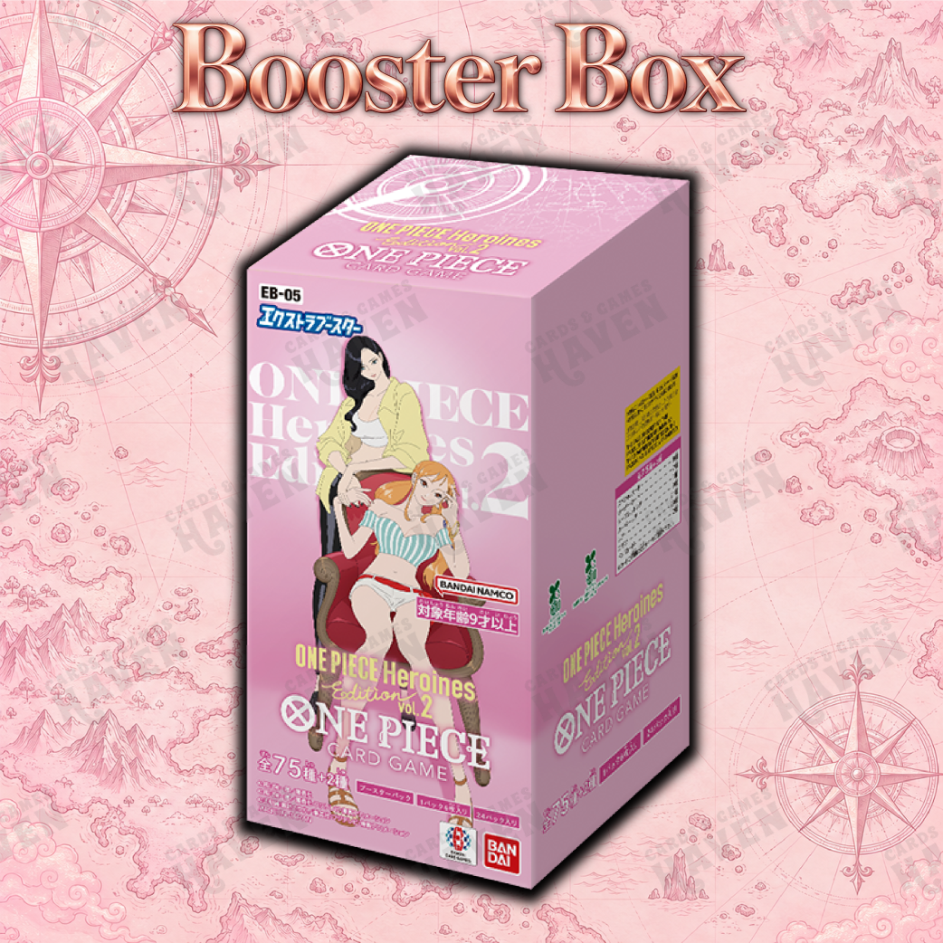 ONE PIECE Card Game – EB-05 Heroines Edition Vol. 2 Booster Box (Japanese) – Pre-Order