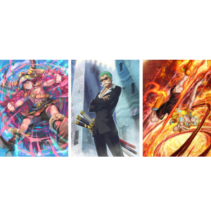 ONE PIECE Card Game – V Jump 2026 Monster Trio Promo Card Set – Luffy, Zoro & Sanji – Pre-Order