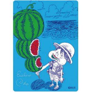 Japanese-exclusive collectible promo card featuring Monkey D. Luffy