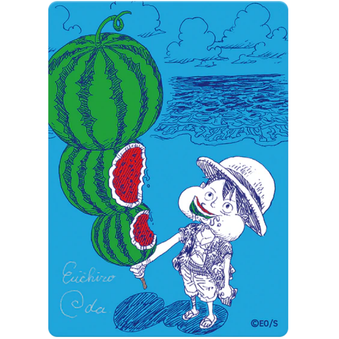 Japanese-exclusive collectible promo card featuring Monkey D. Luffy