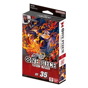 One Piece Official Card Game: Red/Black Sabo - [ST35] Starter Deck  - English